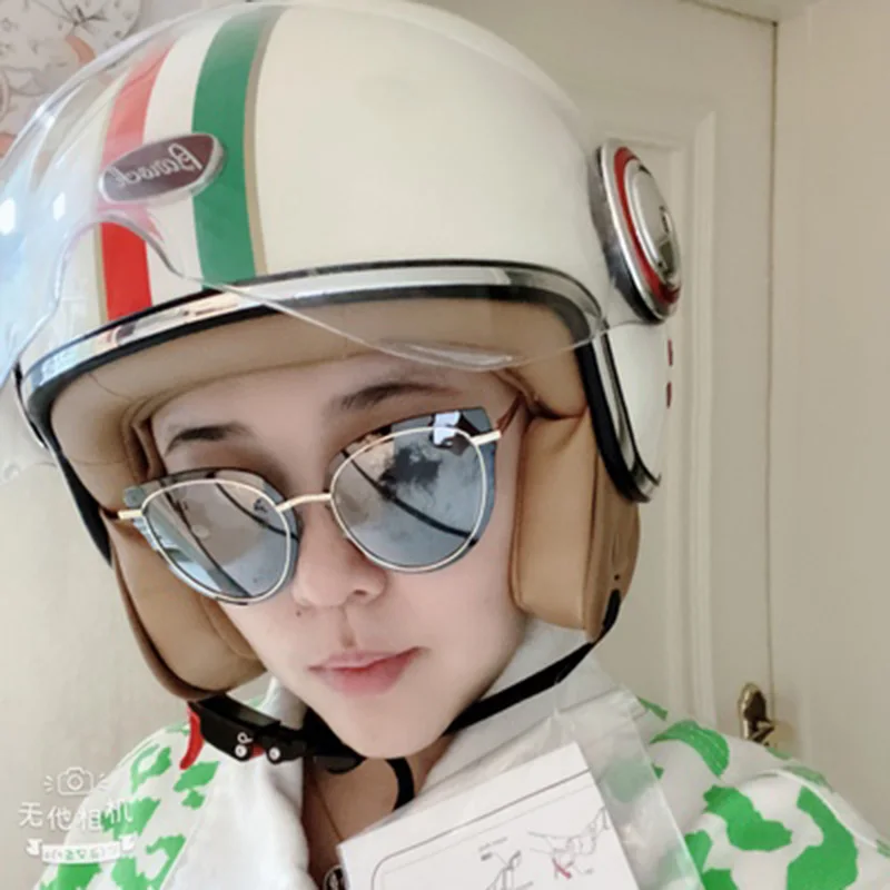 Men's Electric scooter Moto Helmet BEON Motorcycle Motocross Accessories washable lining Clear lenses Four Season keep warm