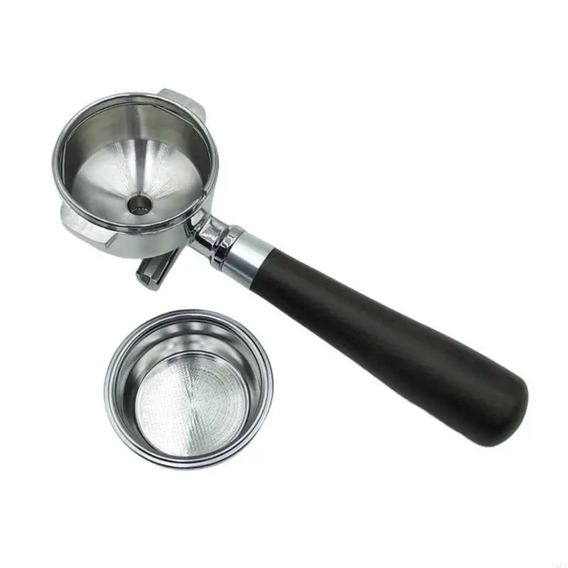 58mm E61 에스프레소 제조업체를위한 J6PE 인체 공학적 이중 귀 손잡이 커피 포르타필터