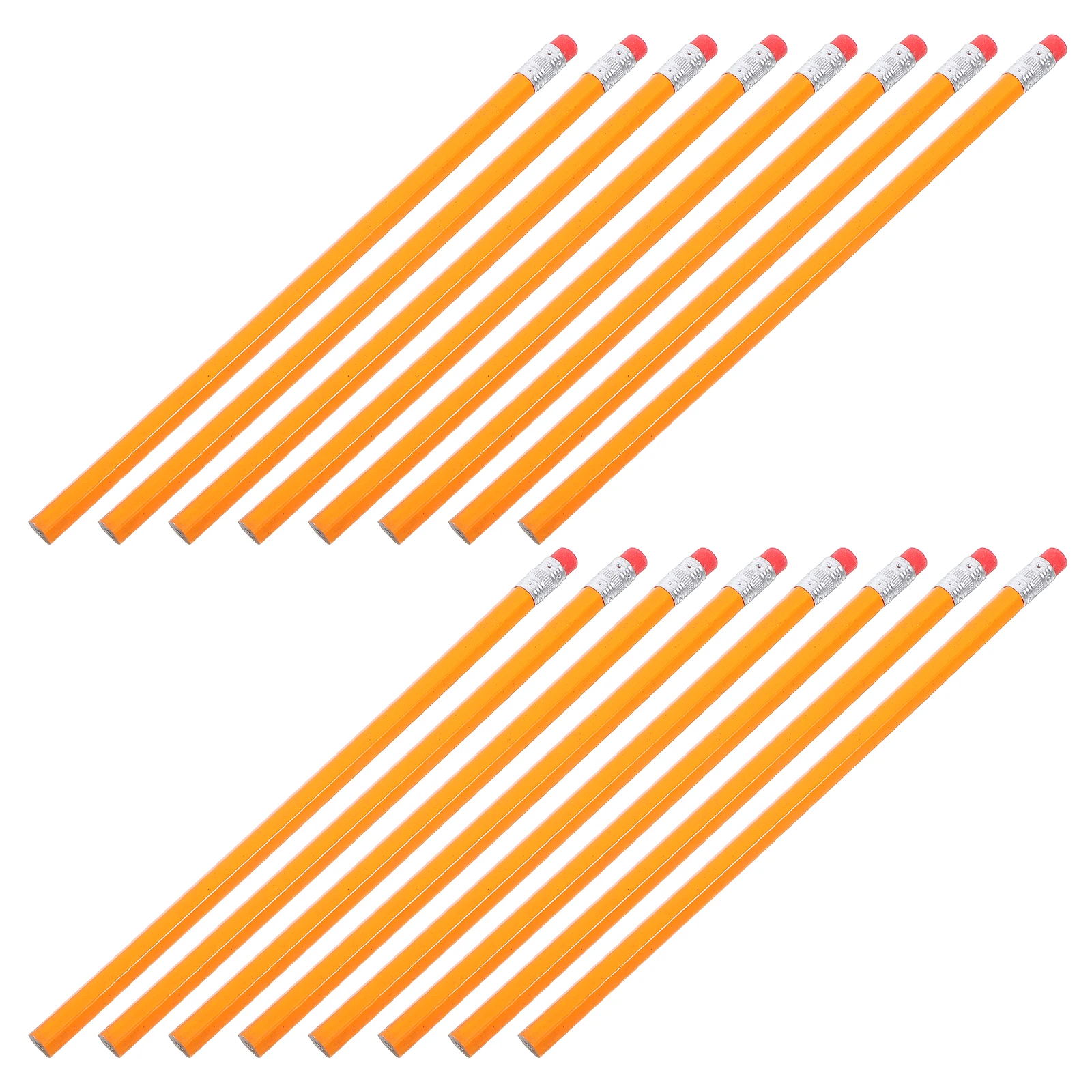 

100pcs Pencils Eraser Bulk Wood Construction Pencil Long Classroom Student Teacher Drawing Writing Unsharpened Practical