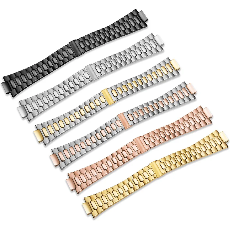 

25*13mm Stainless Steel Watch Strap Bracelet Metal With Folding Clasp For Patek Philippe Nautilus 5711 5726 Series Watchband