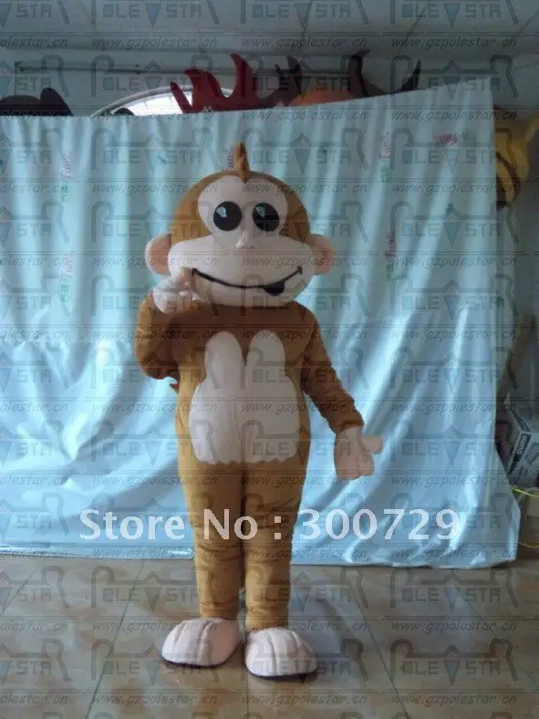 Nieuwe Volwassen Karakter Kwaliteit Monkey Mascot Kostuum Halloween Kerst Jurk Full Body Props Outfit Mascotte Kostuum