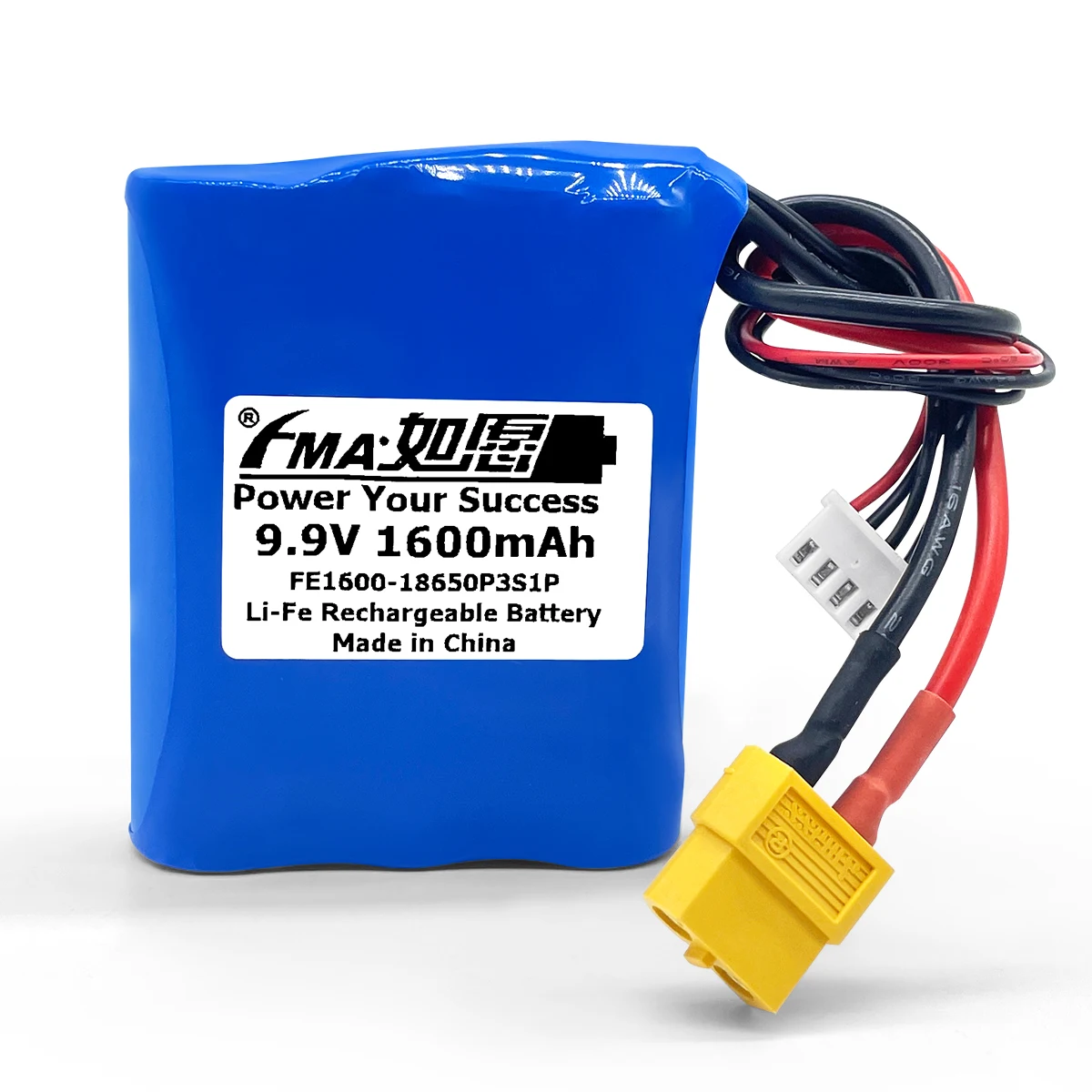 Rechargeable Li-Fe Battery Protected LiFePO4 9.6v 1600mAh to Racing car Model Plane Boat Optoelectronic Toys