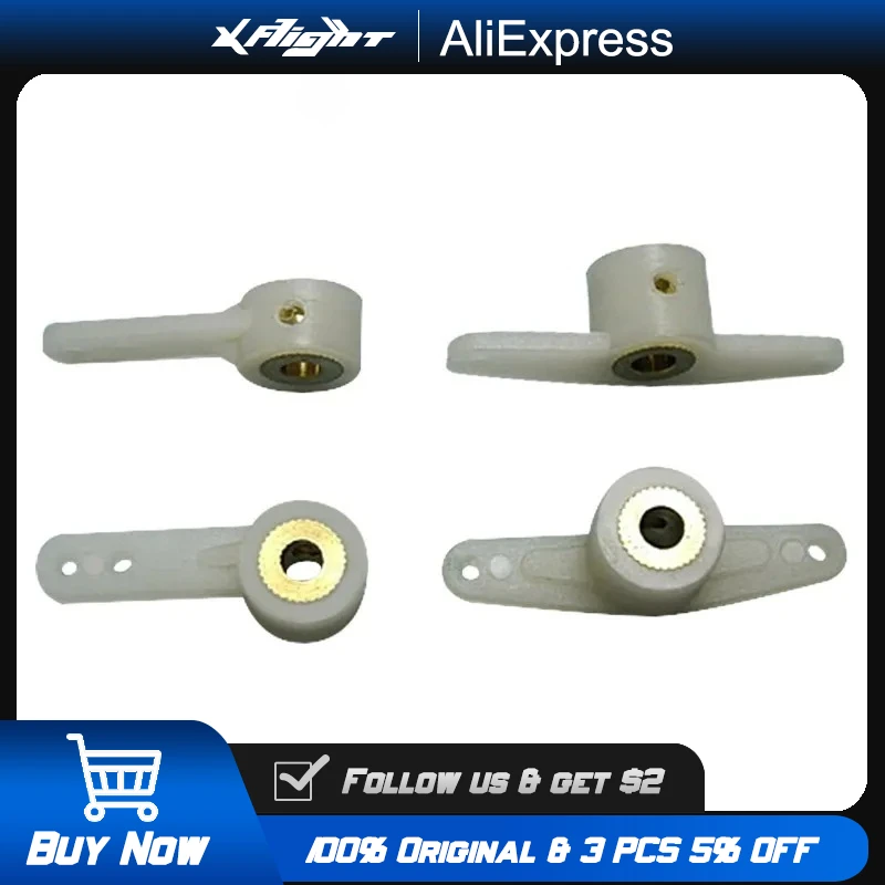 

XFlight 5PCS RC Steering Arms, 1/2 Single/Full Arm with Screws for RC Airplane, Foam Model, Drone Replacement Parts Accessories