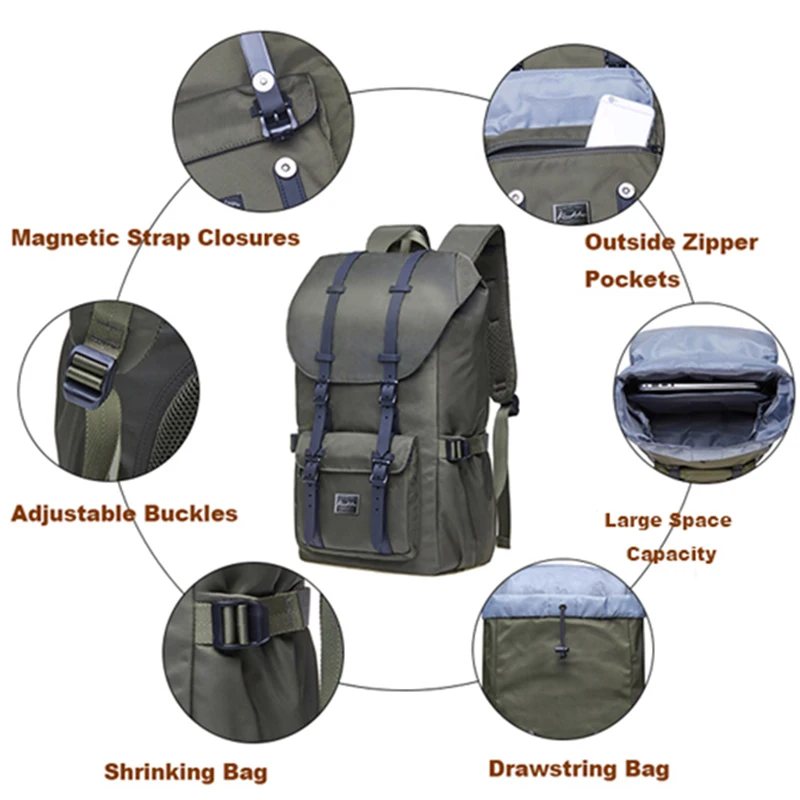 Drawstring Rucksack Pack Casual Outdoor Travel Mountaineering Daypack School backpack For Hiking Travel Camping Backpack