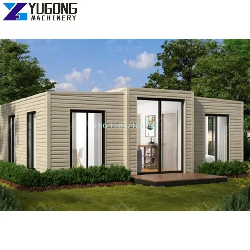 China Luxury Expandable Tiny Home Prefab Folding Home Container Price Expandable House Easy Install Container Home Trailer House