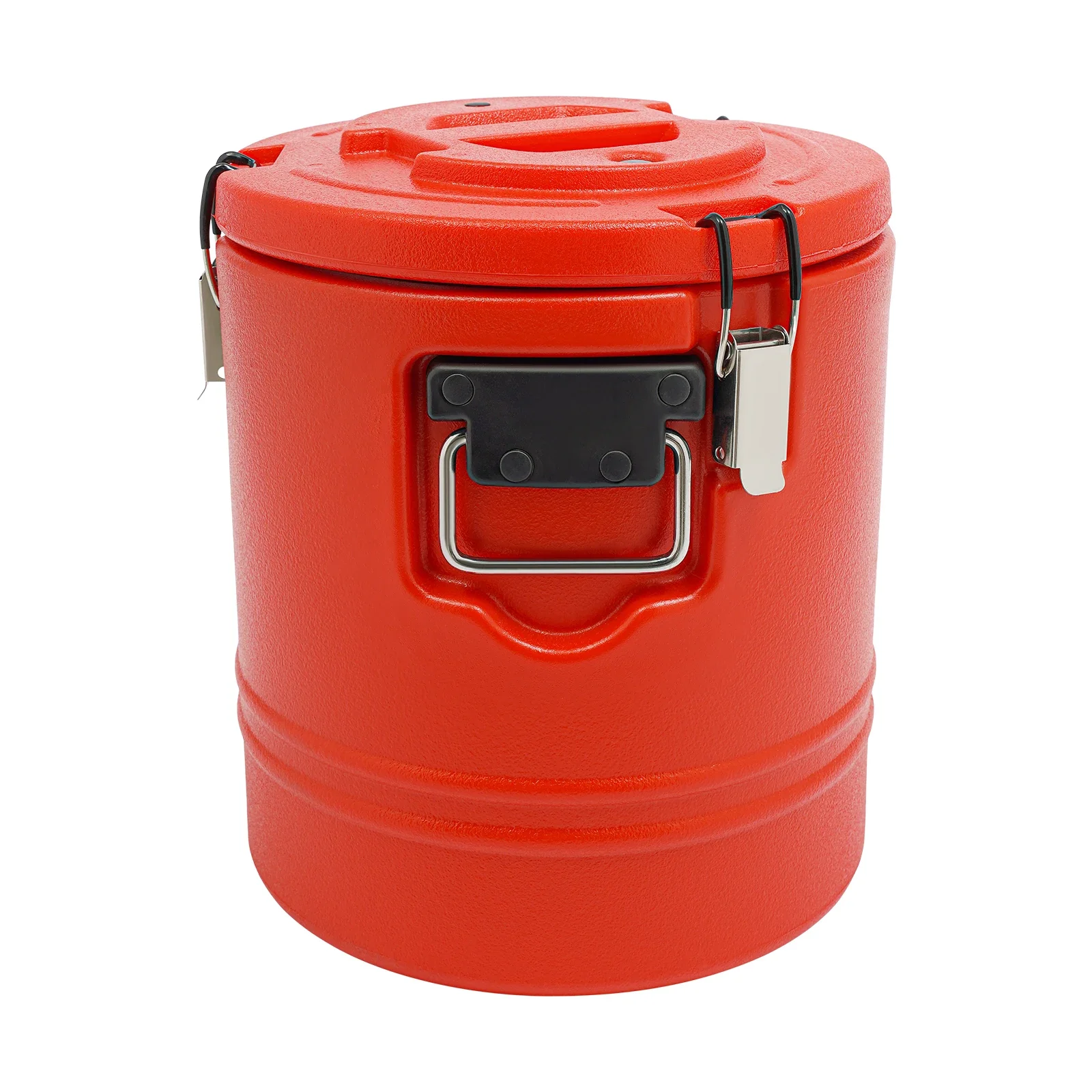 15L/13.62 QT ステンレススチール製アイスバケツ 蓋付き 断熱アイスバケツ パーティー カクテルバー用 非汗止め (レッド)