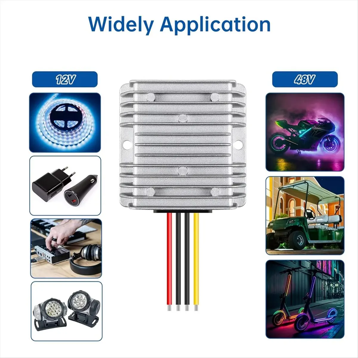 Convertidor de voltaje impermeable IP67 de 60W para MINI, 12V de aumento 20V 3A para MINI