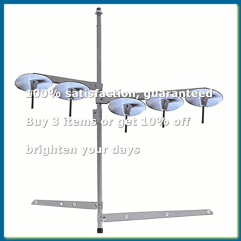 Industrial Metal Sewing Machine 5 Spool Thread Stand Holder for Sewing Embroidery Supplies with Heavy Duty Plastic Base