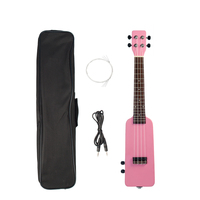 Pink Color Silent Ukelele 23\