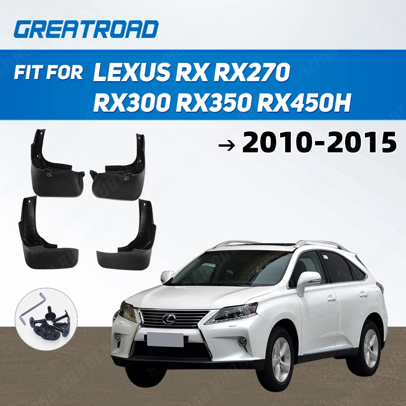 Car Mud Flaps For LEXUS RX RX270 RX300 RX350 RX450H 2010-2015 Splash Guards Mudflaps Mudguards Accessories