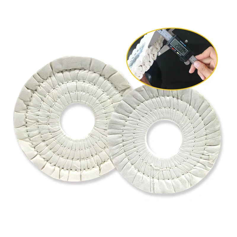 1 pcs 150/200x20x50mm Cotton Airway Buffing Wheel for Edge Bonding Machine Woodworking Machinery