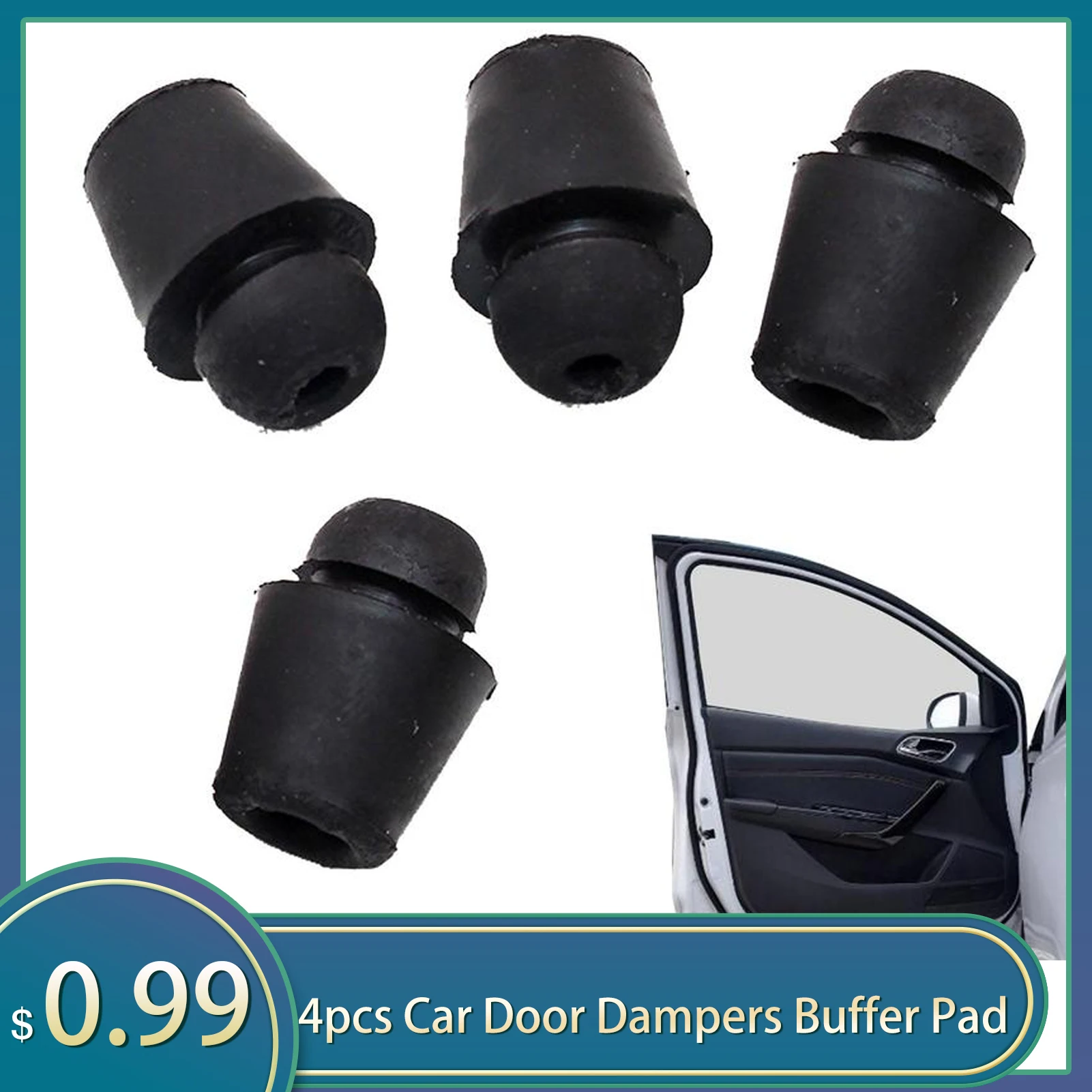 Universal Car Door Dampers Buffer Pad Cover Rubber Anti Shock Stop Bumper Rubber For Hyunda i Genuine Bumper Cover
