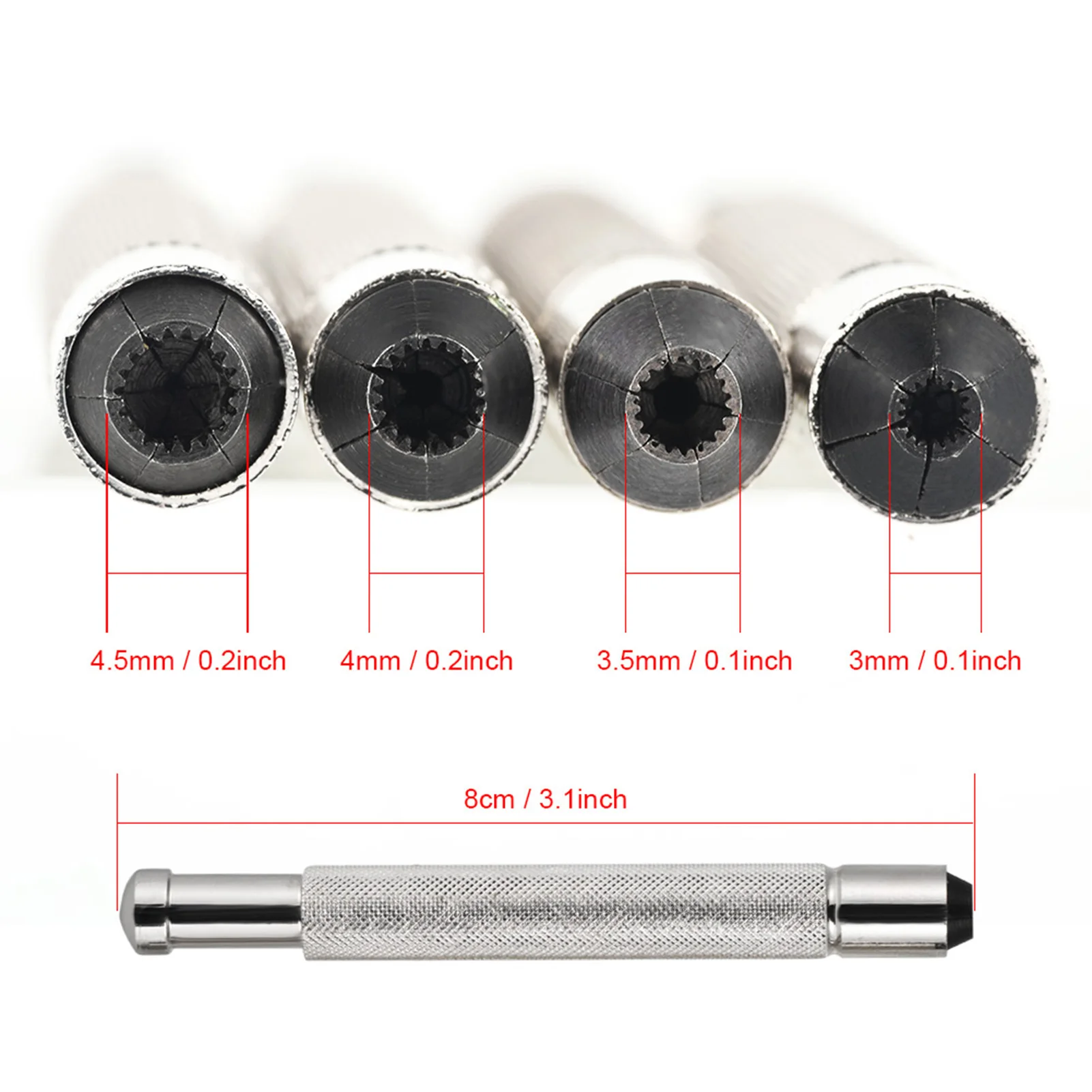 3 - 4.5mm Handy Wristwatch Watch Crown Winder Helper Mechanical Winding Repair Tool Watch Crown Winder Tool for Watchmaker