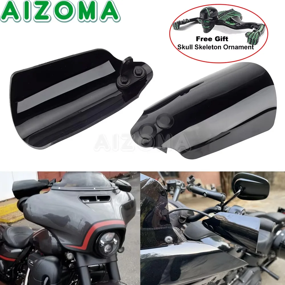 

Motorcycle Hand Wind Guard Handguard Protector For Harley Touring Street Glide FLHX FLHXS FLHXSE Electra Glide FLHT FLHTP 21-23