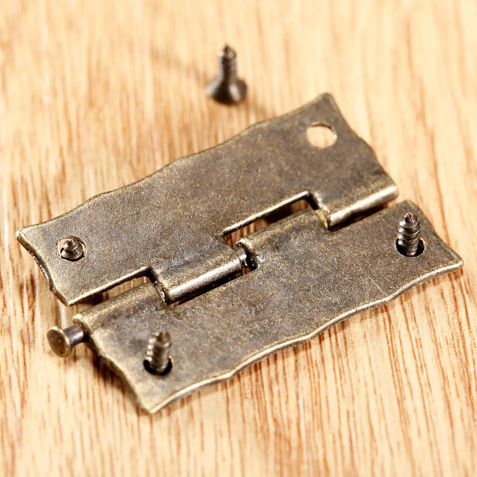 2 Chiếc Cửa Tủ Đồ Nội Thất Bản Lề 36*23Mm Trang Sức Gỗ Hộp Trang Trí Bản Lề Phụ Kiện Nội Thất Vít + Ốc Vít + hộp Bảo Quản