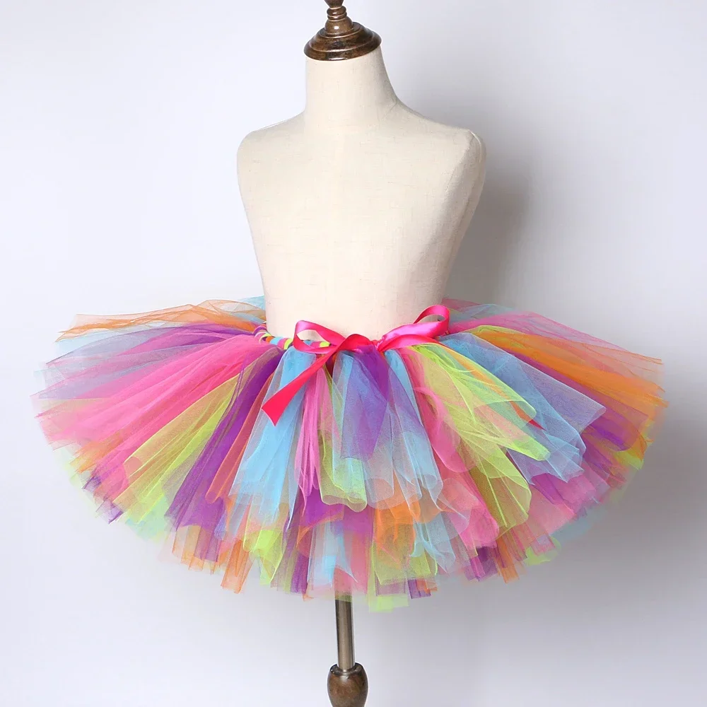 Solid Navy Tutu Skirt for Baby Girls Fluffy Ballet Tutus for Kids Toddler Photo Shoot Tulle Skirts Princess Dance Party Costumes