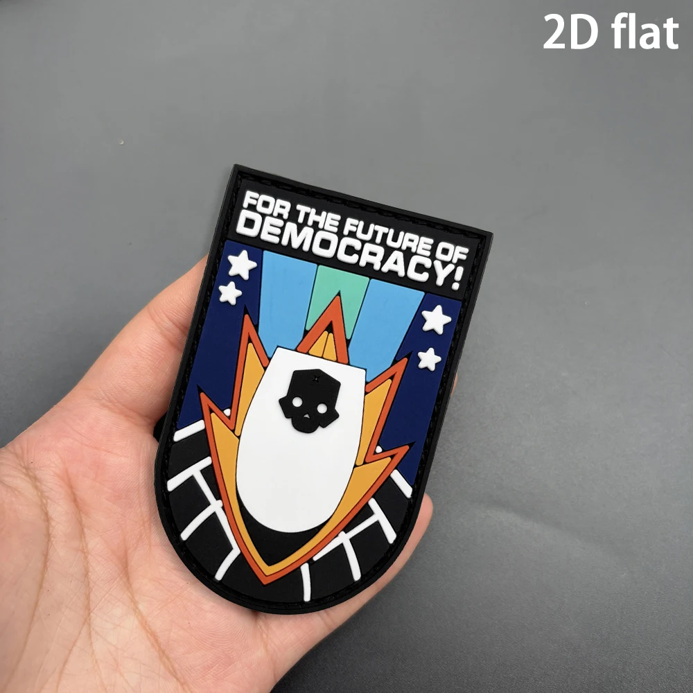 Colorful Contrasting Skull Luminous Shield-Shaped Pattern 2D Flat Pvc Morale Patch 1Pc with Free Backing Material Featuring Rich Detailed Patterns, Soft Texture, and No Damage to Various Fabrics, Suitable for Cycling and Bag Decoration Arm Patches