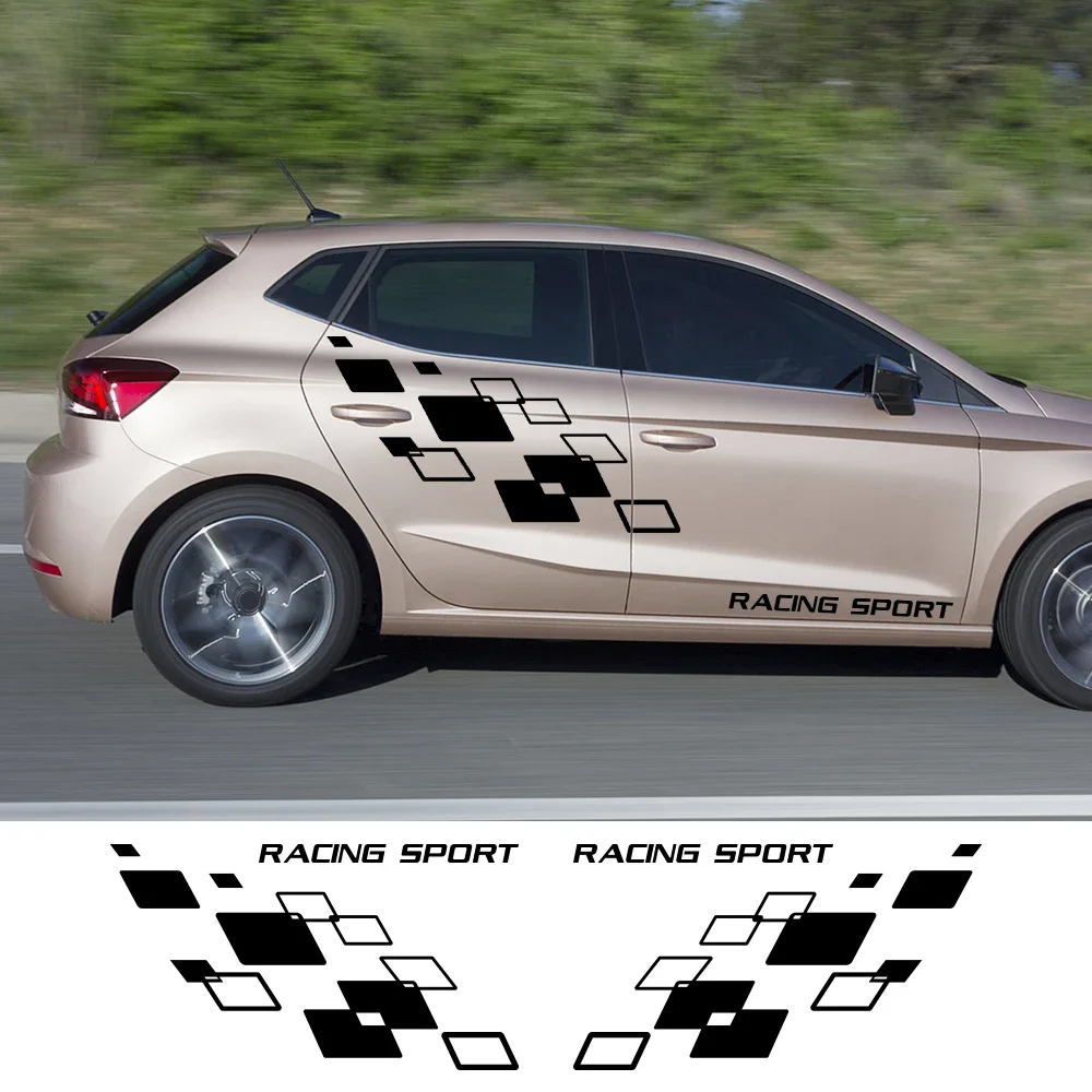 Auto Tür Seite Aufkleber Grafiken Racing Sport Styling Vinyl Aufkleber Van SUV Lkw Dekoration Abdeckung Aufkleber Für Audi BMW Ford Dacia