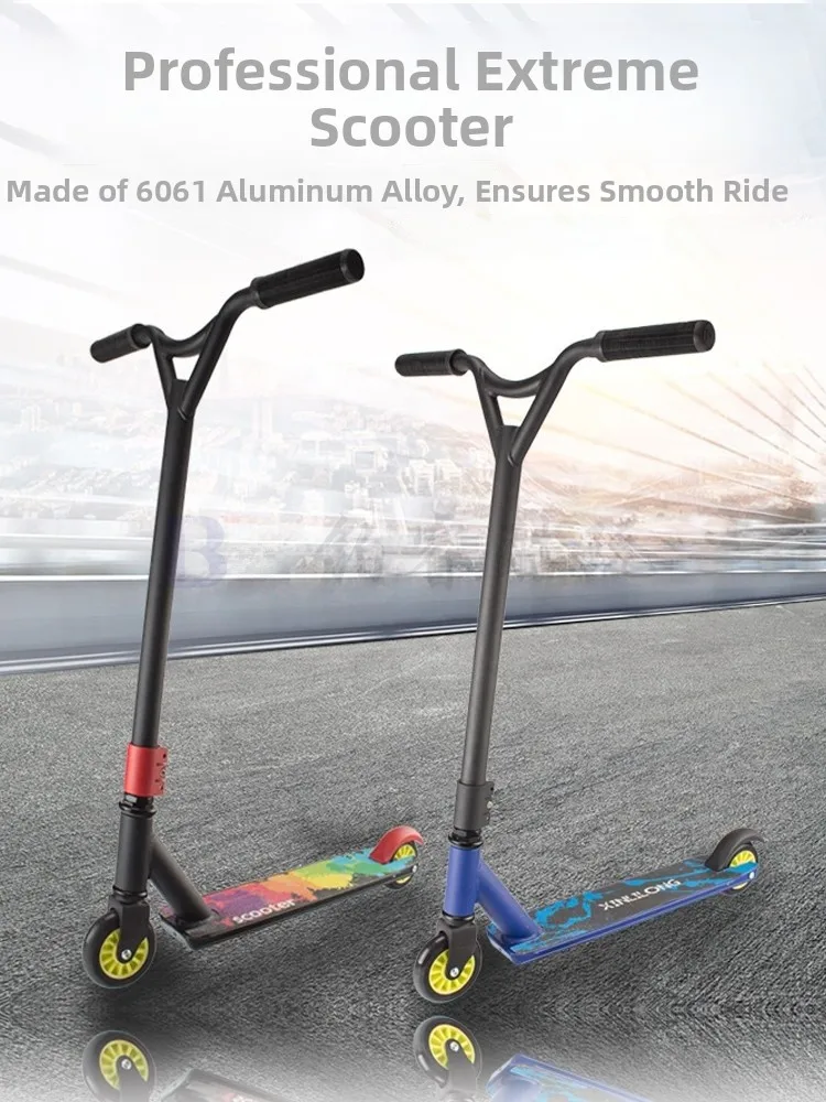 

Profional Extreme Two-Wheel Scooter for Street Bruing Suitable for Teenagers And Adults Students XINLILONG Skateboard Brand