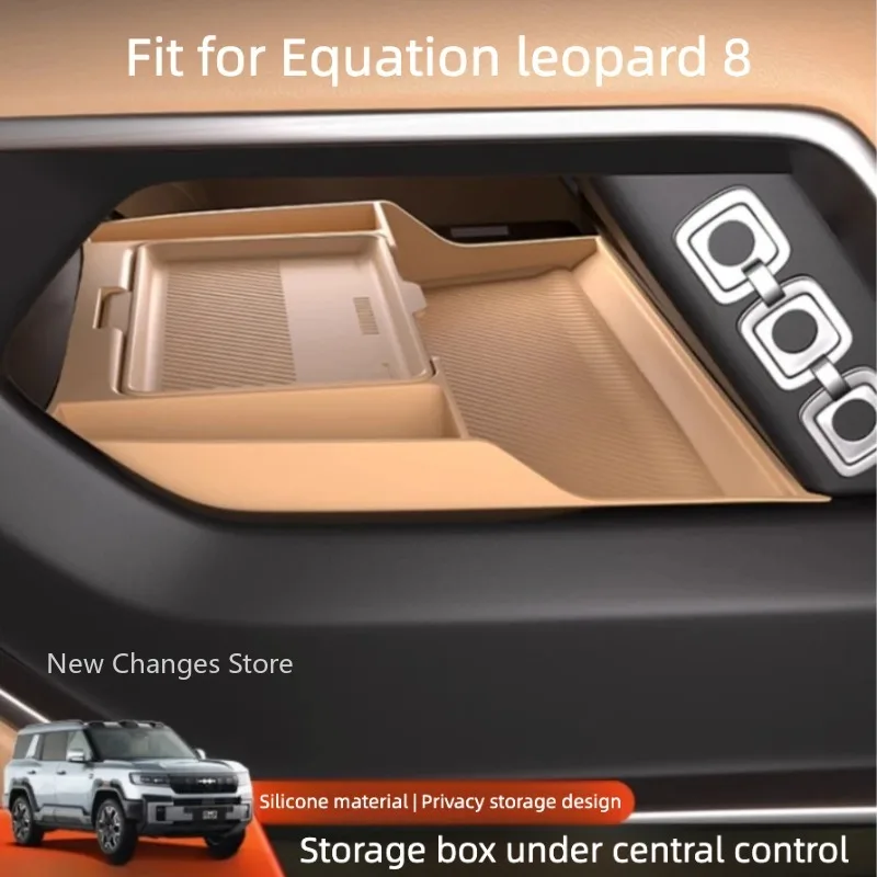 

Для BYD Equation Leopard 8 2025 2026: Двухслойный силиконовый противоскользящий органайзер для центральной консоли автомобиля, аксессуары для модификации интерьера
