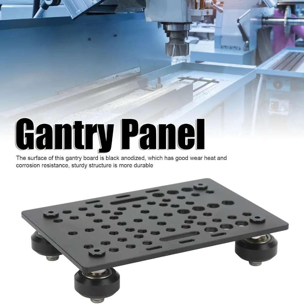 Practical 20mm to 80mm Width Aluminum Gantry Plate 4 Plastic Pulleys V Gantry Plate 3D Printer Guide Rail DIY Project