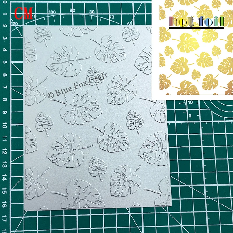 2024 New Hot Foil Board Leaf Series Frame Background Card Process Metal Cutting Mold Used For Paper Cutting Process And Card Mak