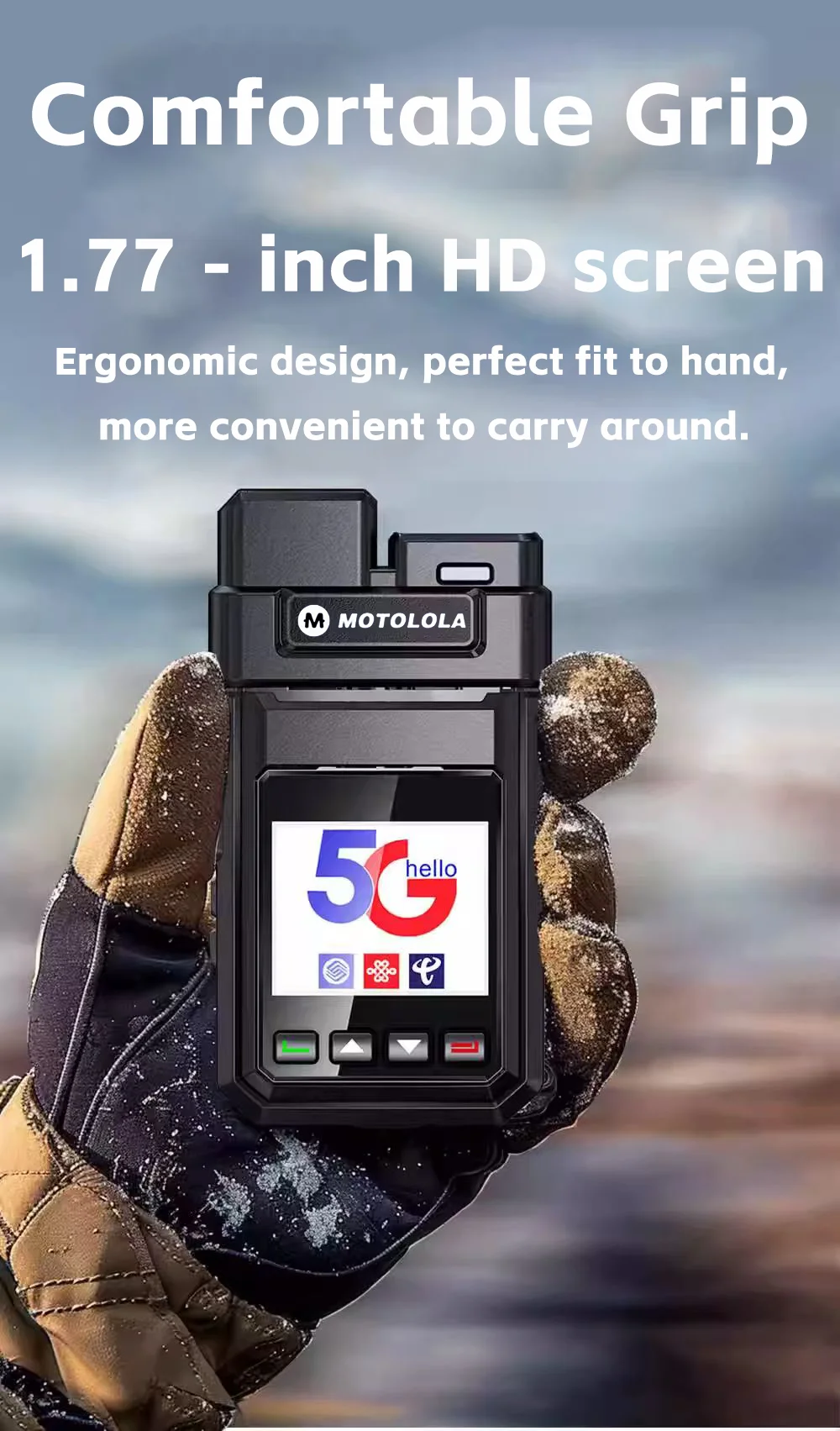 4G POC  Walkie Talkie Lightweight Slim Design  Long Digital Two-Way for Radio for Outdoor Sports