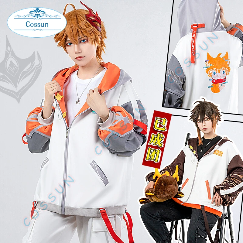 

Zhongli / Tartaglia Daily Fashion Coat Cosplay Costume Game Genshin Impact Anime Role-playing Clothing for 2023