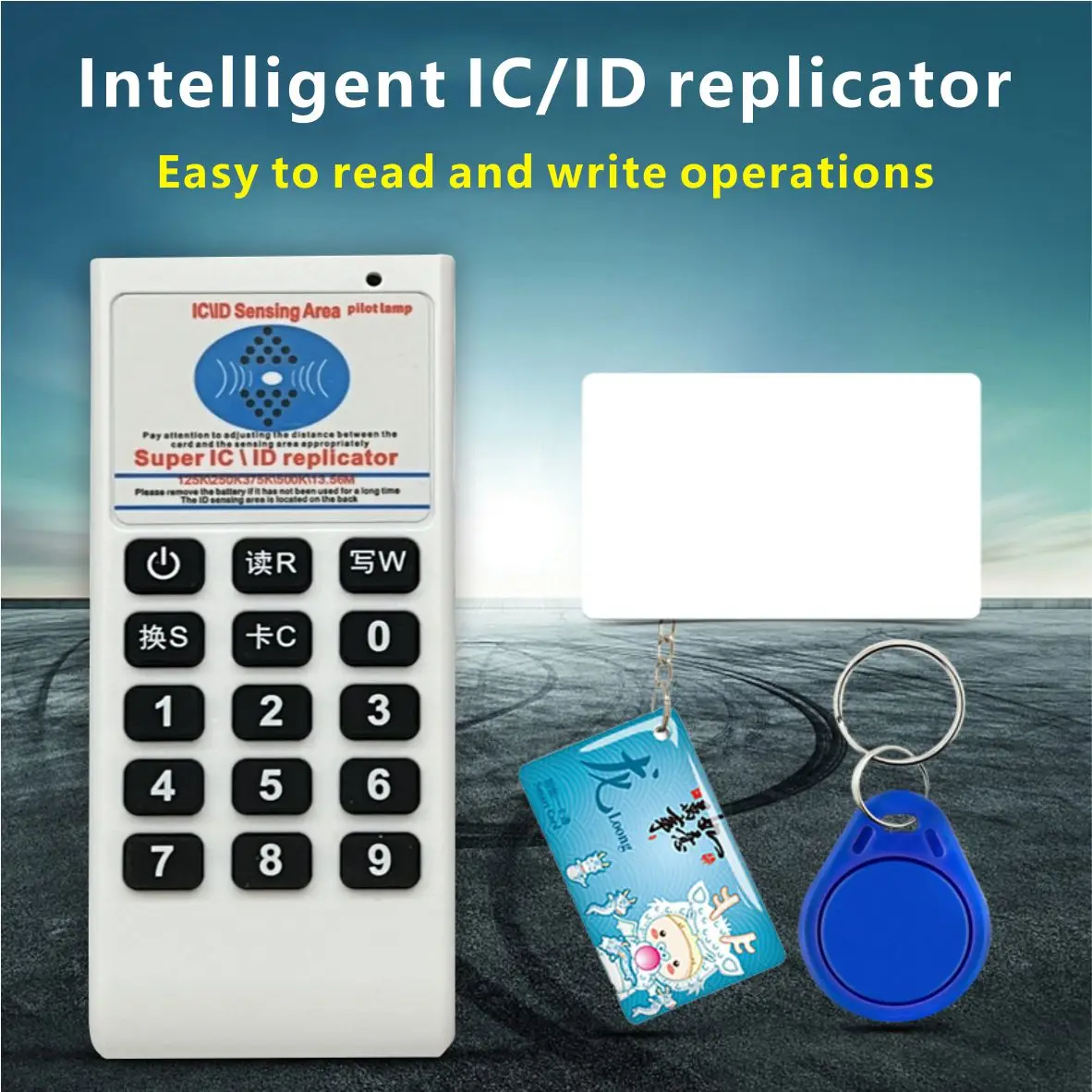 

RFID Handheld 125Khz to 13.56MHZ Copier Duplicator Cloner RFID NFC ID/IC Card Reader & Writer Cards Suit