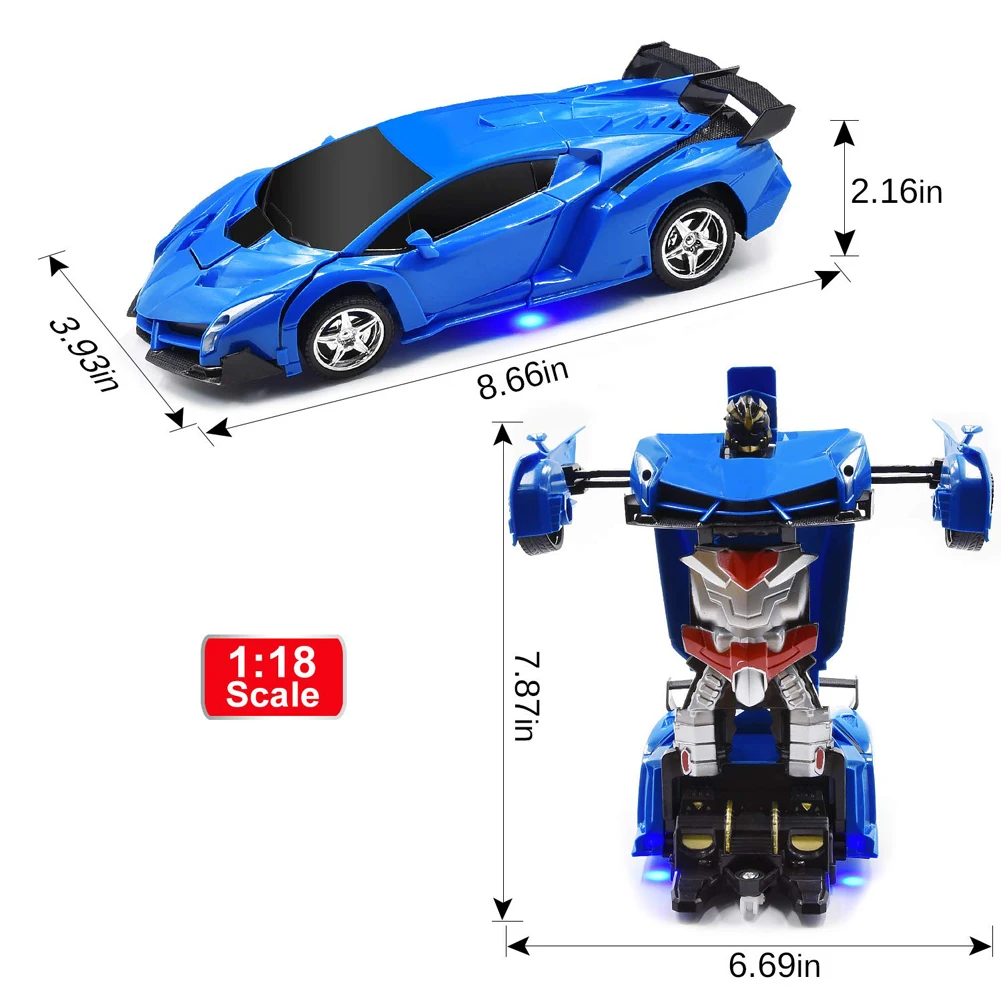 2 in 1 Electric RC Car Transformation Robots Children Boys Toys Outdoor Remote Control Sports Deformation Car Robots Model Toy