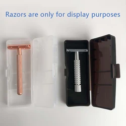 Men Universal Shaver Storage Box Handle Box Full Transparent Plastic Case Razor Boxs Eco-Friendly PP Shaving Box High Quality