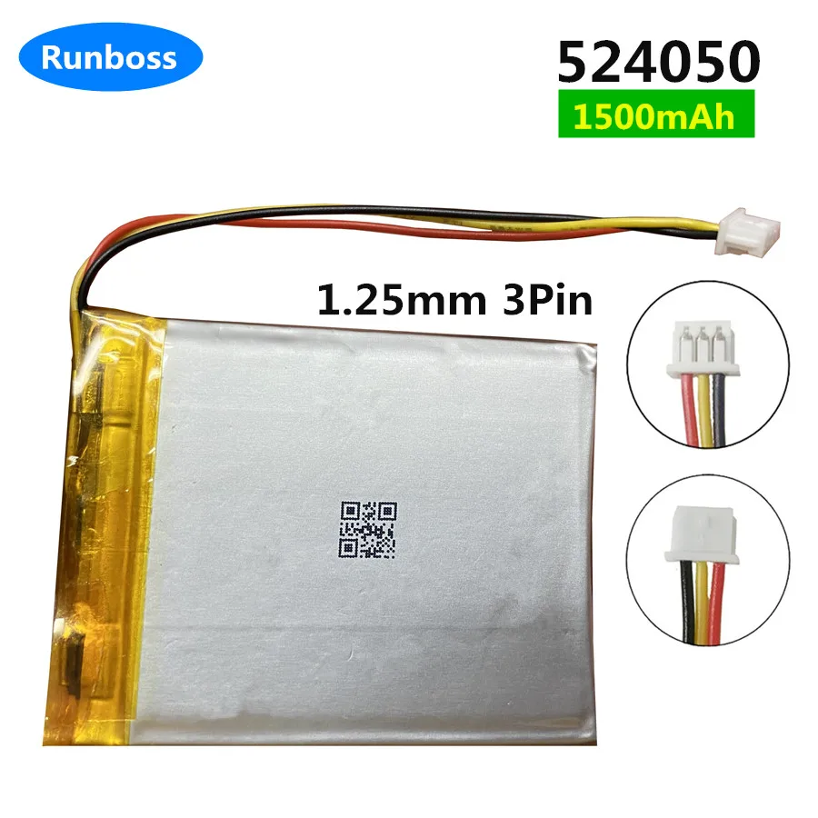 1-2PCS 1500mAh 504050 524050 New Polymer Lithium Battery for Corsair VOID PRO Virtuoso Spectator SE Wireless Earphone