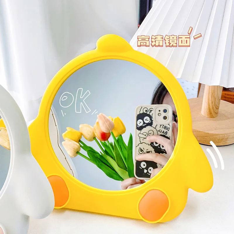 Mirror Chick Makeup Mirror Desktop Wall-Mountable HD Dressing Mirror Portable Portable