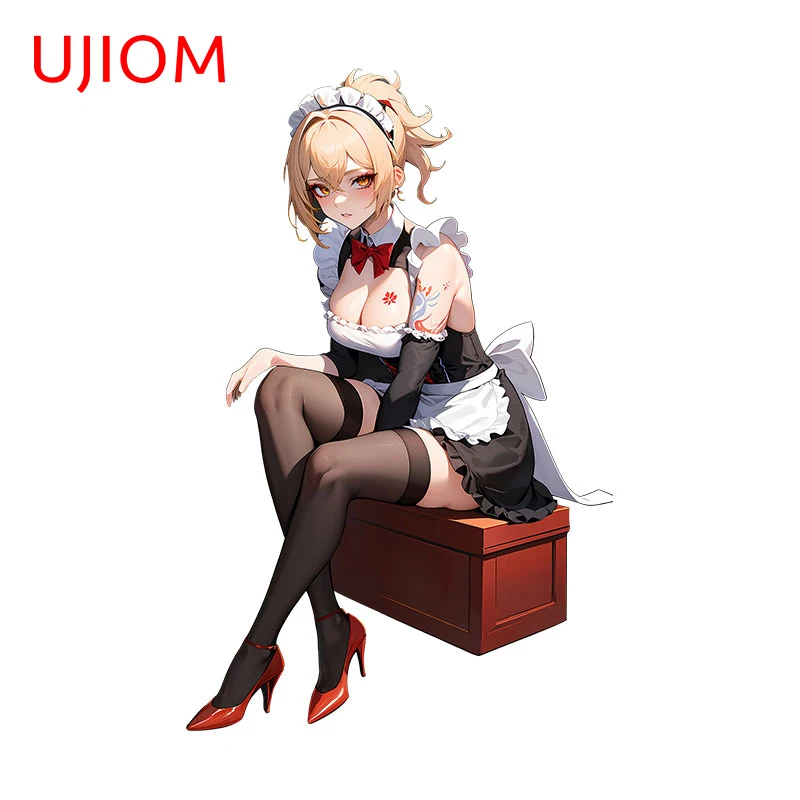 Аниме наклейки на стену, 13 см, Yoimiya Genshin Impact