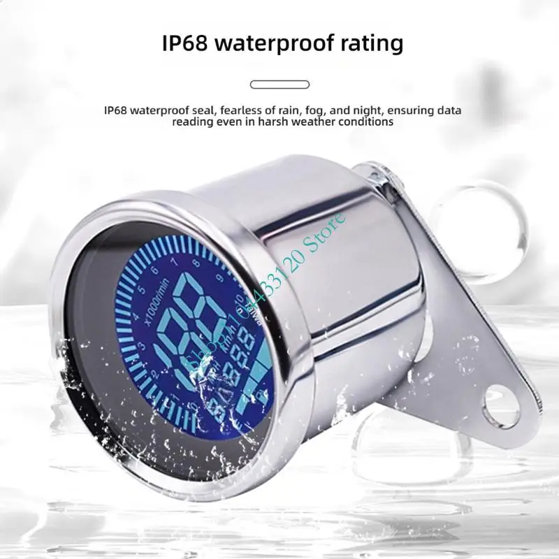 0XXD Universal Motor LED LCD Gauge Cluster Tampilan Visibilitas Tinggi untuk Perjalanan
