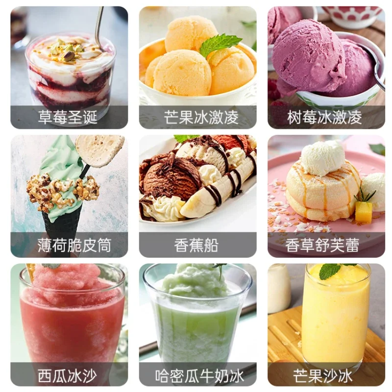 Máquina para hacer helados recargable, 500ml, pequeña máquina de servicio suave de helado casero, maquinas para hacer helados