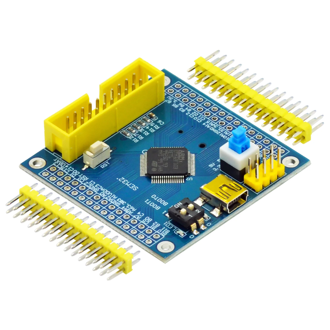 STM32F103RET6 ARM STM32 الحد الأدنى لوحة تطوير النظام وحدة لاردوينو الحد الأدنى لوحة النظام STM32F103C8T6 نسخة مطورة