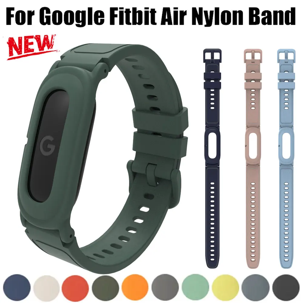 2 IN 1 Silikonarmbandhülle für Google Fitbit Air Band Sport Gummiarmband für Google Fitbit Air Armbandzubehör