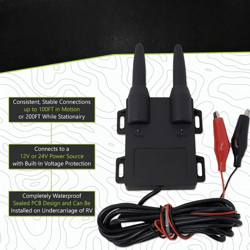 TPMS con 4 transmisores, negro, hogar.