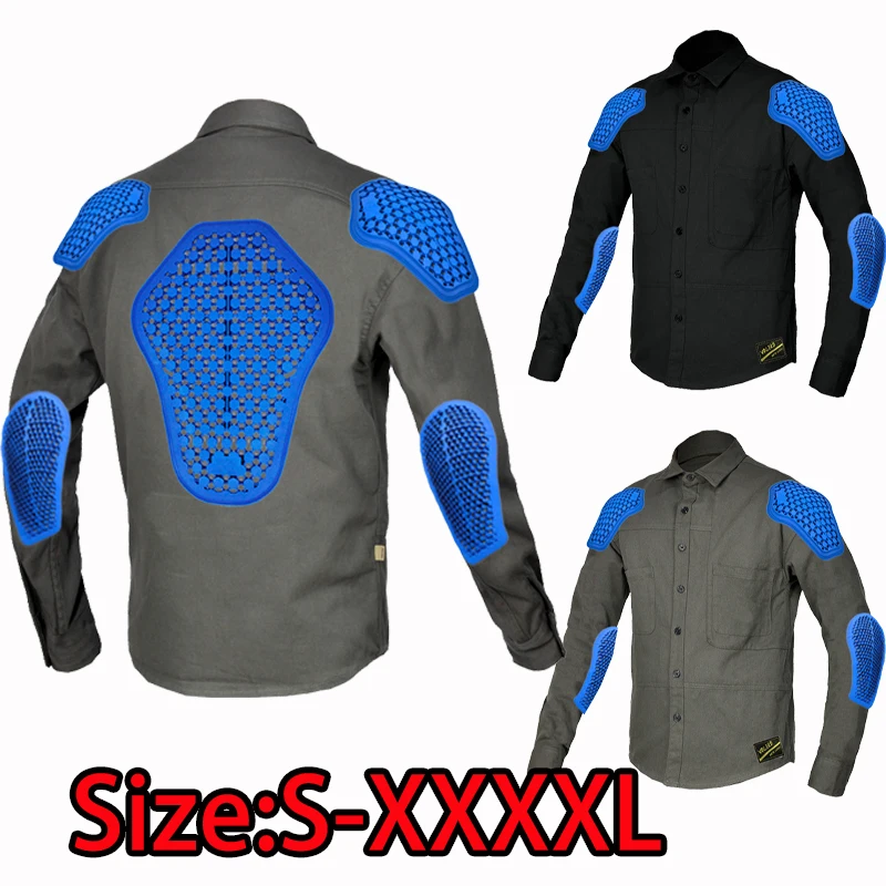 

Мотоциклетная куртка для гонок с длинными рукавами, небьющаяся внедорожная куртка, рубашка, гоночный костюм, пальто, защита локтей и спины Chaquetas