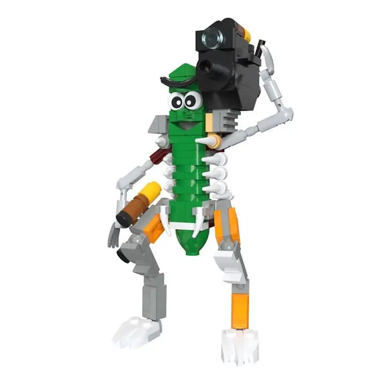 

Строительные блоки MOC с маринованными фруктами, антропоморфный пищевой персонаж, забавная овощная игрушка «сделай сам» для детей, подарок