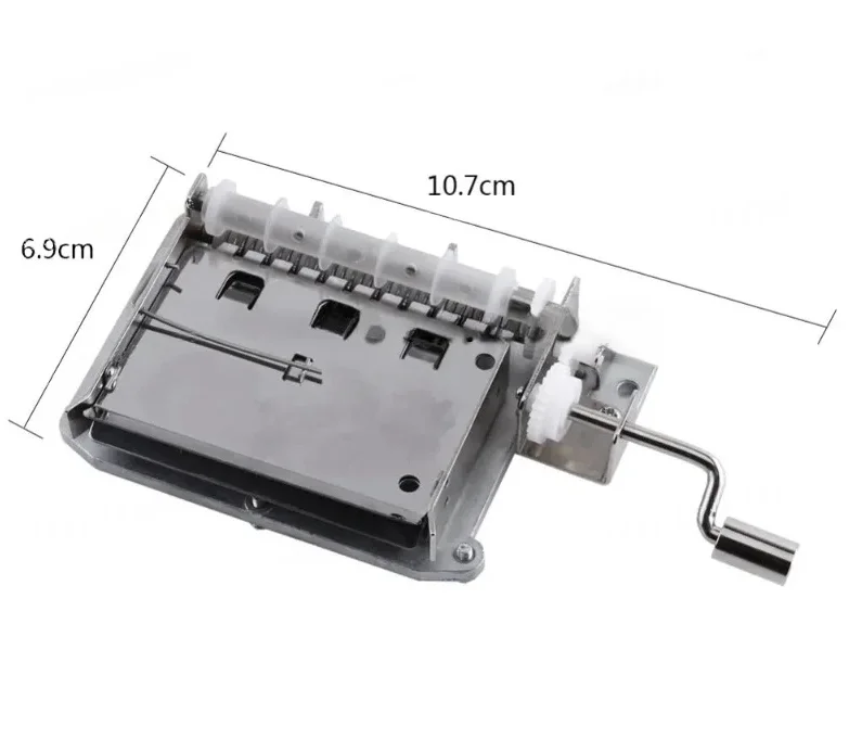 30-note Tapes Hand Crank Music Mechanical Musical Box with Hole Puncher 3 Strips Tapes Creative DIY Wooden Music Box new year