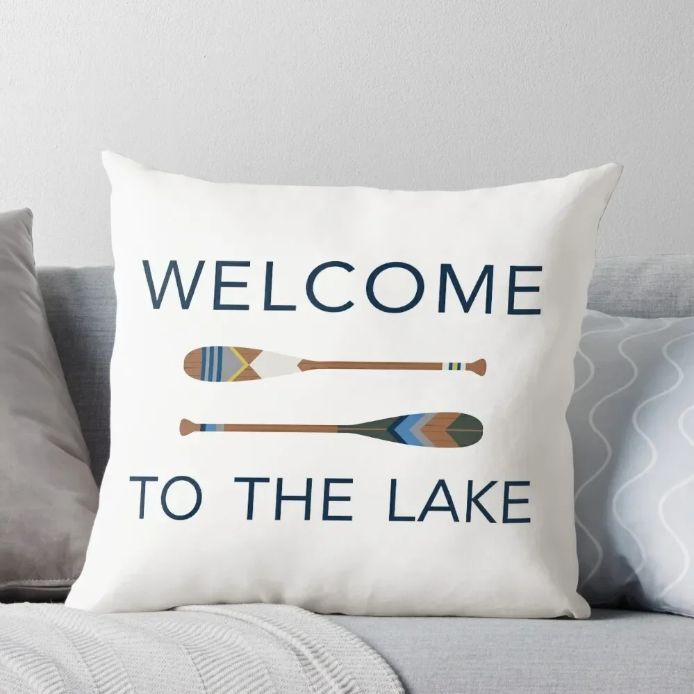 

Welcome to the Lake Throw Pillow Decorative Cushion Cover Cushions Home Decor Sofas Covers Pillow