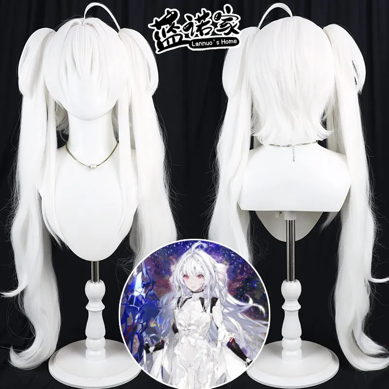Virtual VTuber Hakuren Apoi Cosplay Wig Halloween Carnival Party Props Synthetic Hair Heat Resistant Fiber + Wig Cap
