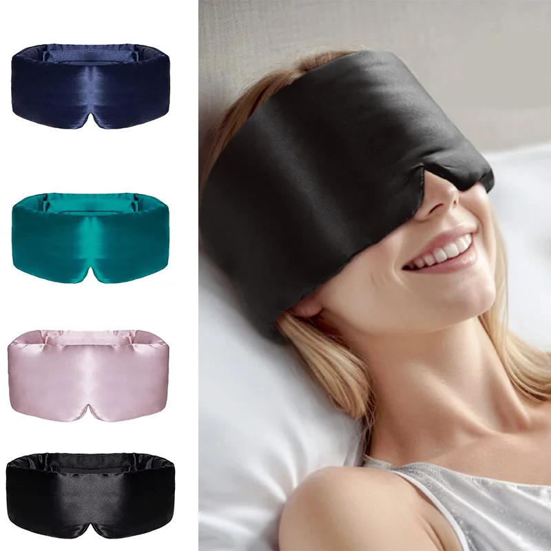 

100% Mulberry Silk Sleeping Mask Eyepatch Blocking Light Eyemask Eyeshade for Travel & Nap Soft Padded Sleep Mask Slaapmasker