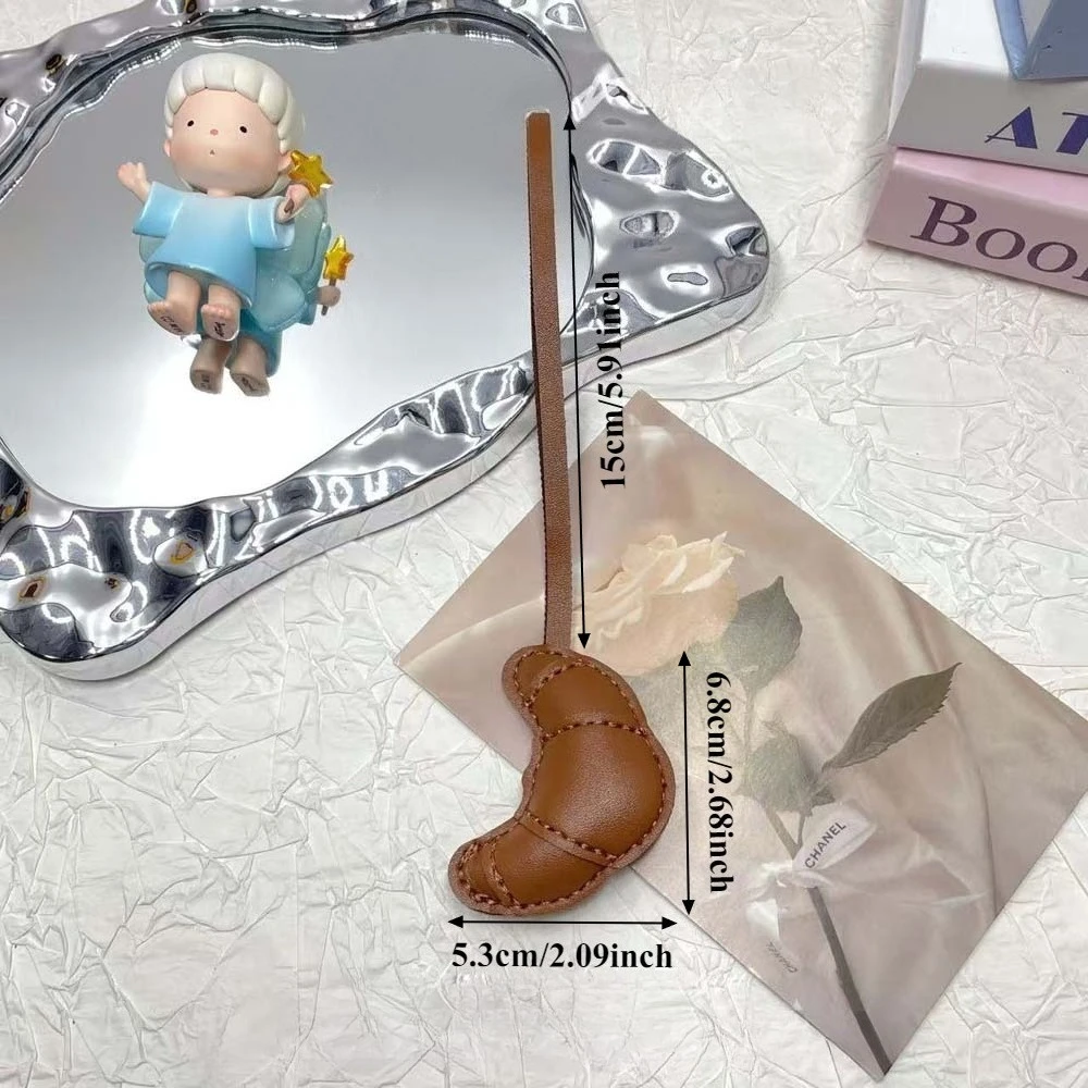 1PC Croissant Pendant Keychain Bag Pendant Fashion Accessories DIY Bag Accessory Small Gifts, Fashionable Personalized Bag Charm