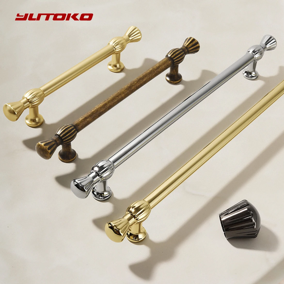 Kitchen Cabinet Storage Cupboard Handle Wardrobe Door Pull Antique Bronze Handle Drawer Single-Hole Knob Furniture Handles