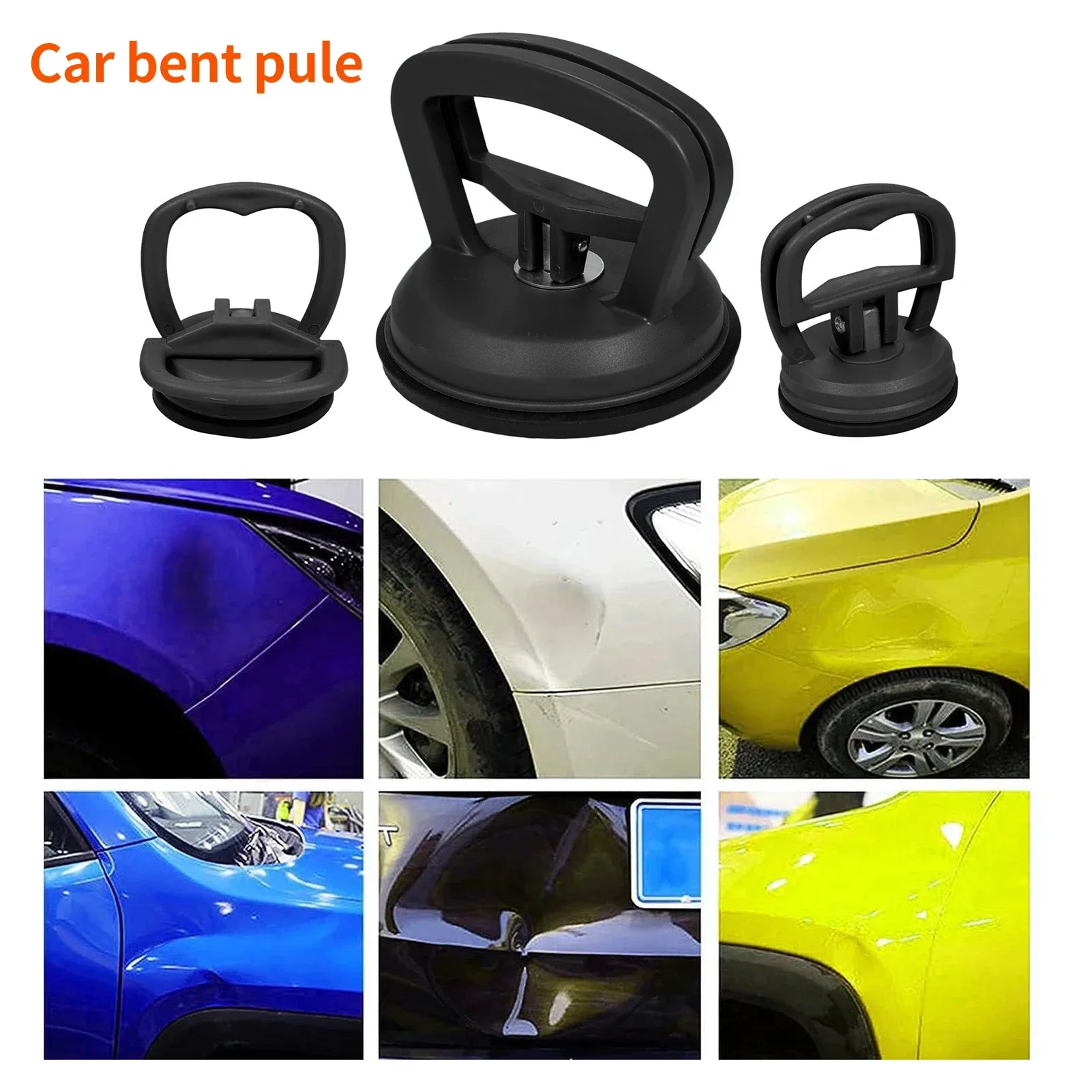 2 in 1 Car Repair Tool Body Dent Repair Puller Orange/Yellow/Black Suction Cup Remove Dents Puller For Dent Glass Suction