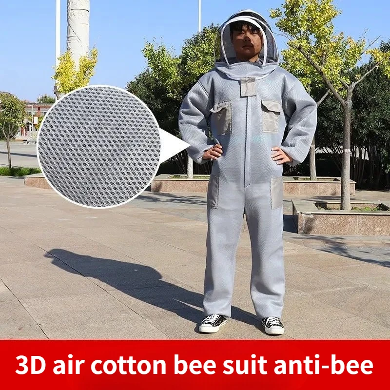 3D air cotton bee suit anti-bee, honey-taking and bee-breathing special thickening full set of one-piece anti-bee suit full set