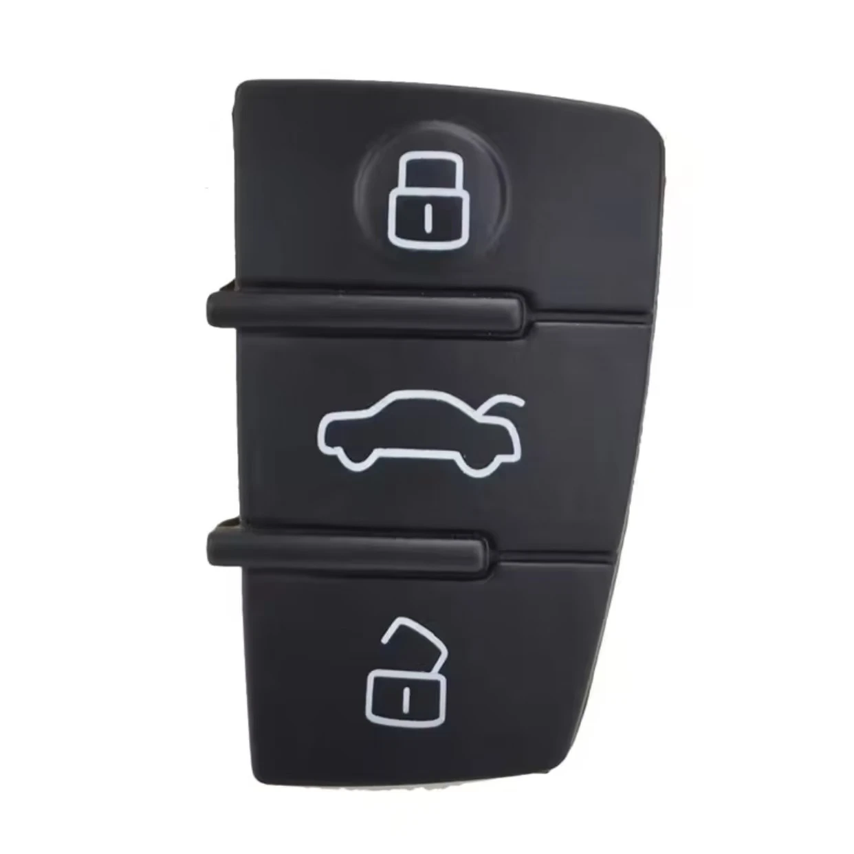 Jingxin 3 Buttons Replacement Rubber Pad Key Shell Fob For Audi A3 A4 A5 A6 A8 Q5 Q7 TT S LINE RS Remote Key Case Cover Car key